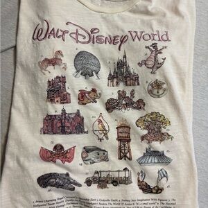 Walt Disney World attractions tee